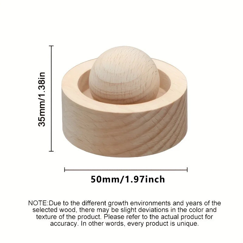 Wood Essential Oil Diffuser - Mini Natural Fragrance Air Freshener for Car, Bedroom, Living Room & Bathroom