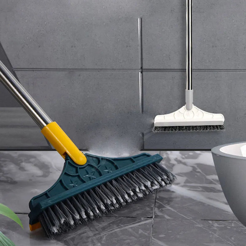 Long Handle Bathroom Floor Brush - Tile and Wall Cleaning Tool for Washroom and Toilet