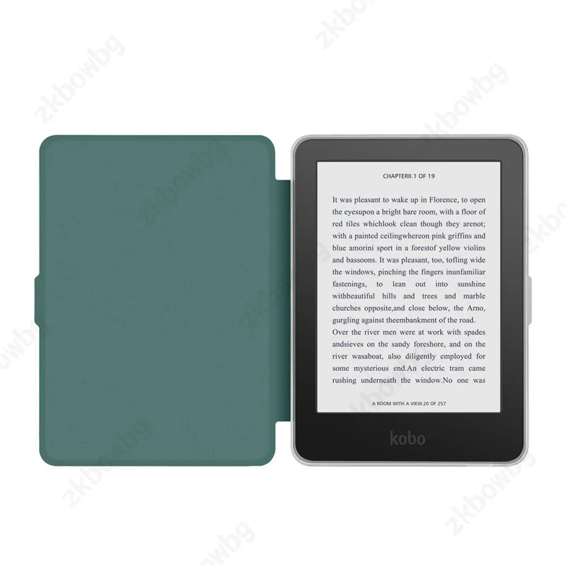 Transparent Acrylic Back Case for Kobo Clara & Clara Colour 6" – Magnetic Rotating eReader Cover