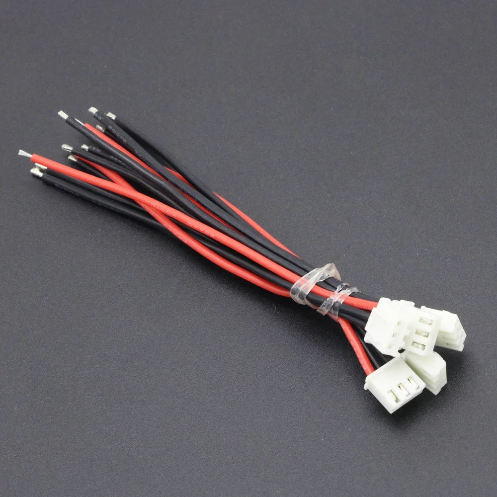 10pcs Lipo Battery Balance Charger Cables – 1S to 8S, IMAX B6 Connector, 30/20/15/10cm Single Head Wire