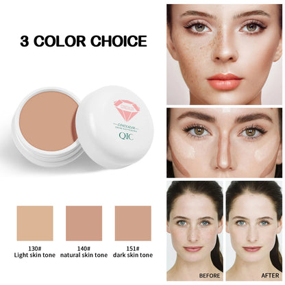 QIC Waterproof Concealer Cream - Sweatproof Full Coverage Tattoo Cover Foundation for All Skin Types