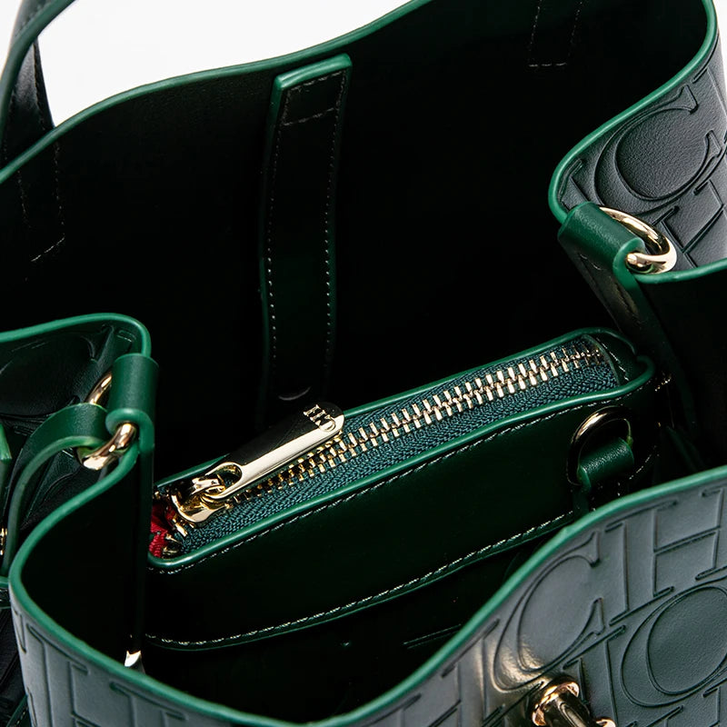 2024 Classic Retro Women's Handbag - Fashion Letter Printed with Metal Accessories, Large Capacity and Solid Color