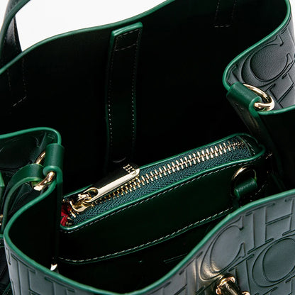 2024 Classic Retro Women's Handbag - Fashion Letter Printed with Metal Accessories, Large Capacity and Solid Color