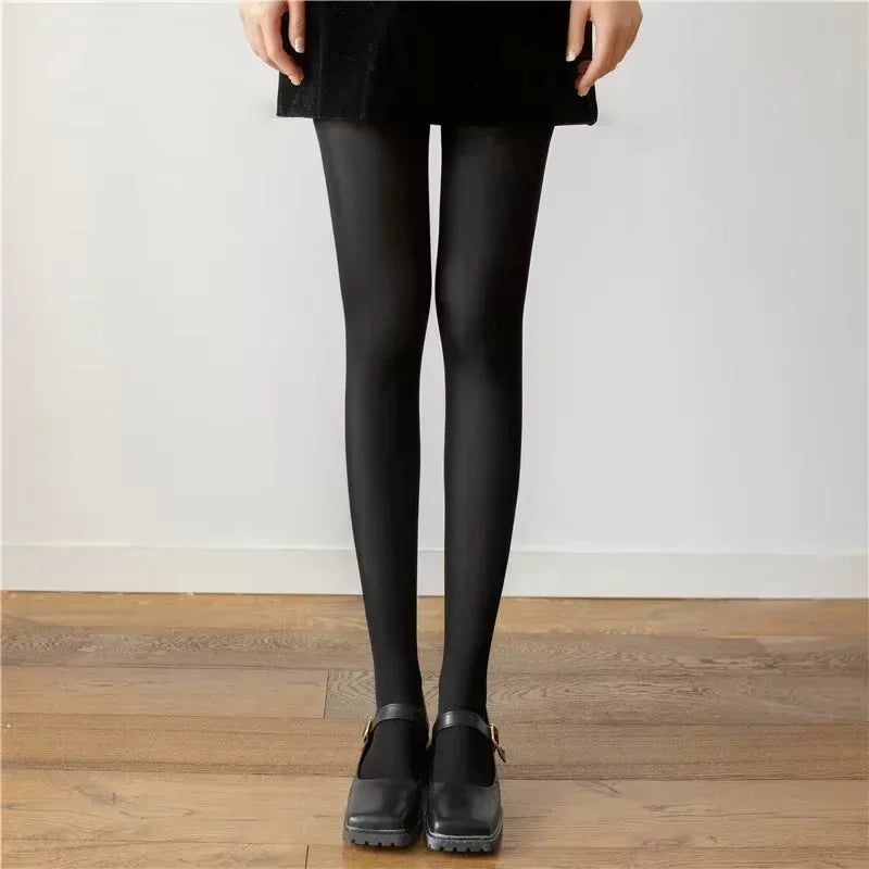 Red Women’s Tights - Super Elastic Plus Size Pantyhose Stockings for Y2K & Everyday Wear