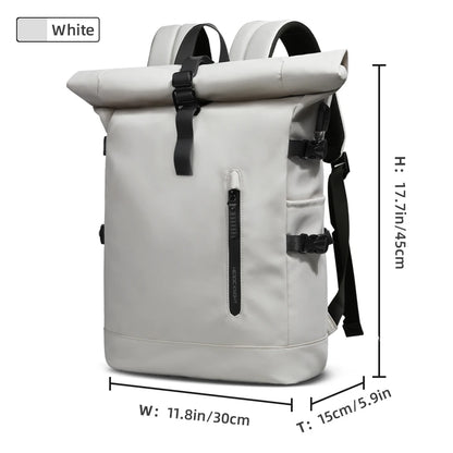 HK Expandable Travel Backpack for Men – Large Capacity Waterproof 15.6” Laptop Bag, Hiking Rucksack & Cycling Daypack with USB Port