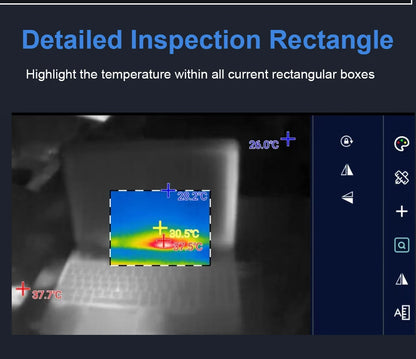 TOOLTOP T7 Android Thermal Imager – 256x192 Mobile Thermal Imaging Camera, Type-C, 25Hz for Solar Panel & Device Fault Detection