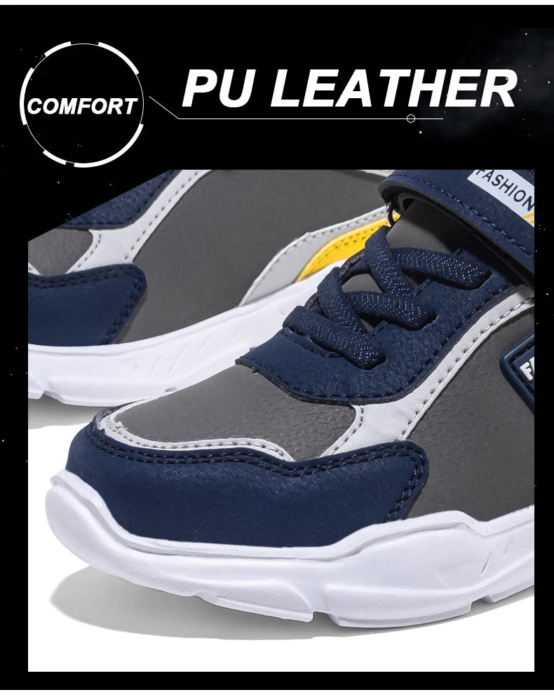 Four Seasons Kids Sports Shoes — Boys' Lightweight Running & Leisure Sneakers, Breathable Outdoor Casual Shoes