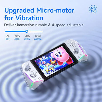 EasySMX S15 L/R Wireless RGB Controller — Compatible with Nintendo Switch/OLED, Gyroscope, Amiibo & Hall Effect, Perfect for Pokemon Games