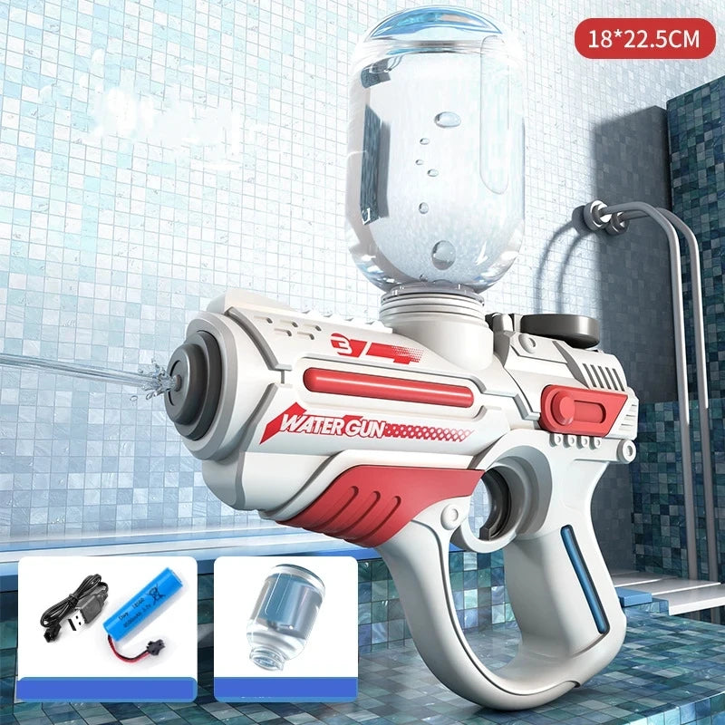 Summer Hot-Selling Electric Water Gun – Space Sci-Fi Design Water Toy for Kids, Fun Water Bat for Outdoor Play