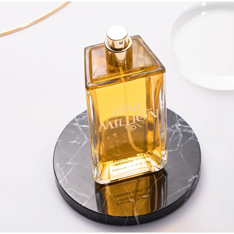 Hot Million Gold Perfume for Men & Women, Seductive Leather Notes, 100ml Valentine's Day Gift