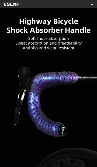 ESLNF Colorful Thickened Anti-Slip Handlebar Tape – Anti-Vibration Comfort Road Bike Bar Wrap