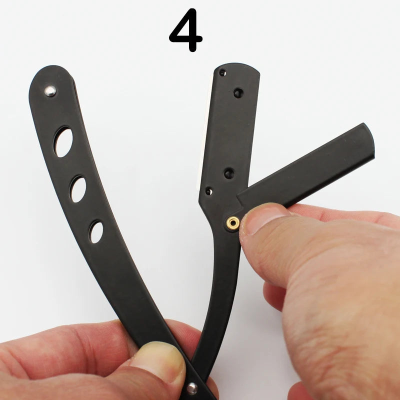 ZqZq 10 Shaving Blades – Straight Edge Razor for Haircut, Beard, Eyebrow Shaving & Manual Depilation