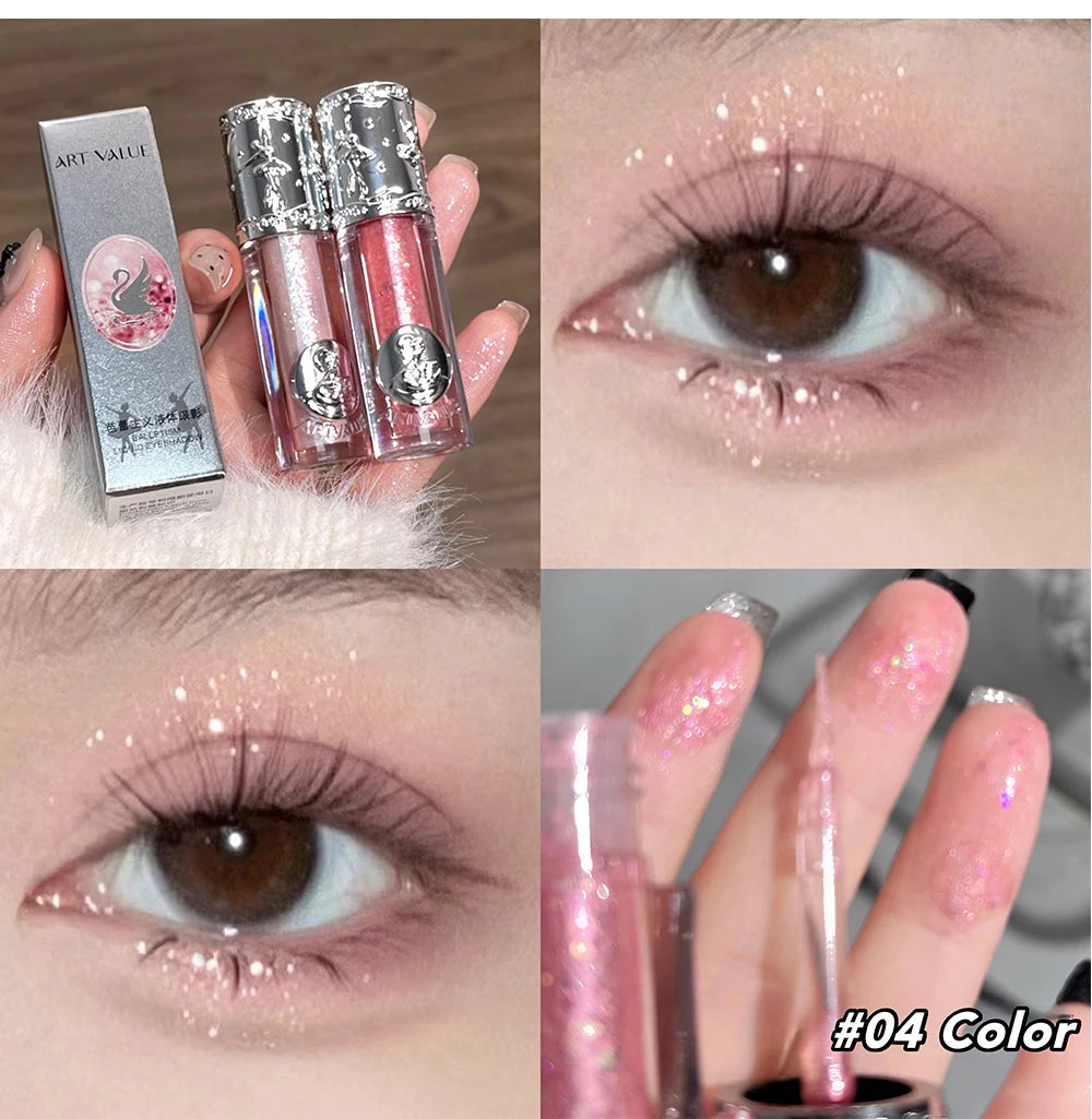 Balletism Liquid Eyeshadow – Fine Shimmer, Highlighter & Long-Lasting Glow