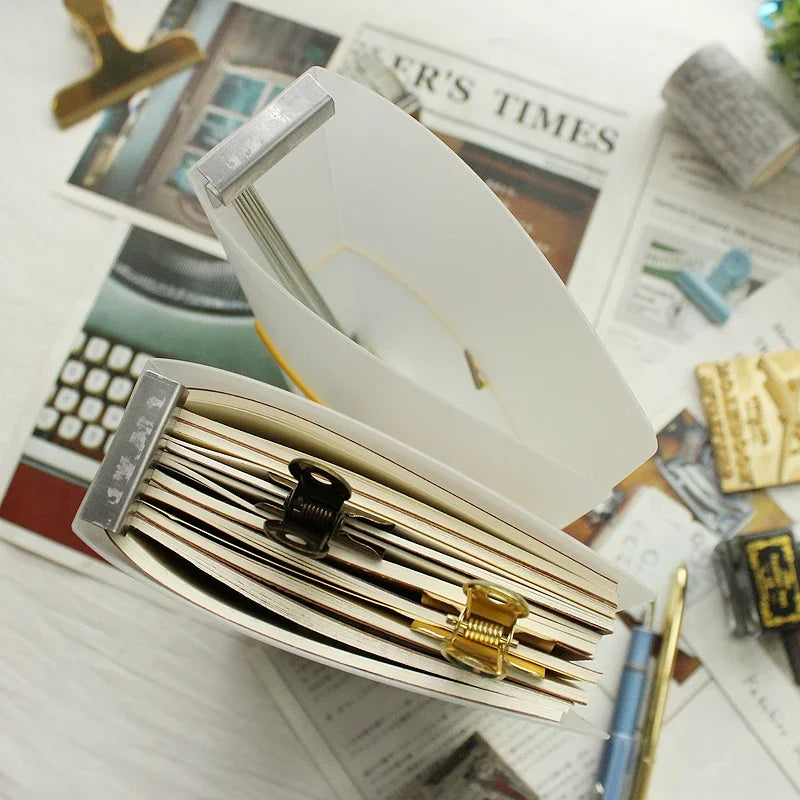 PVC Travelers Notebook Folder - Transparent File Storage Book For Japanese Stationery Office And School Supplies