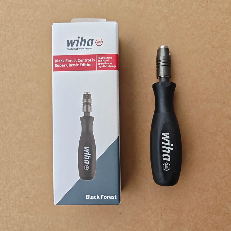 Wiha 47340 CentroFix Screwdriver Handle - 1/4-Inch Hex Quick-Change Bit Holder