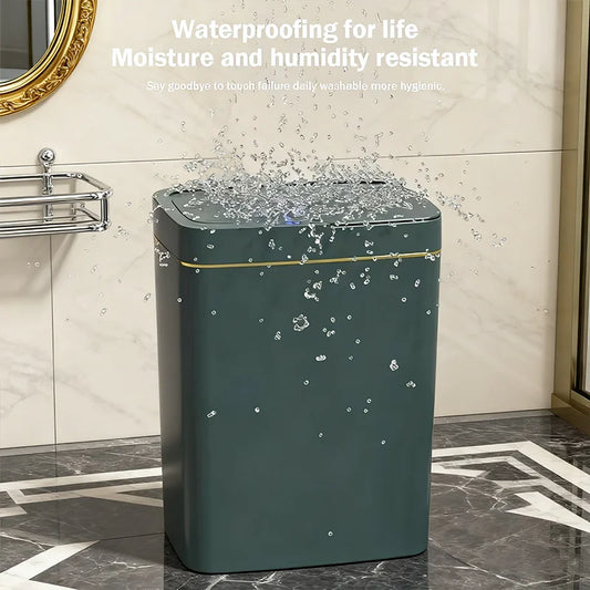 15L Touchless Smart Sensor Trash Can – Waterproof Automatic Garbage Bin for Kitchen, Bathroom & Bedroom