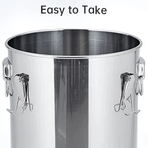 5Gal/19L Stainless Steel Water & Alcohol Distiller – Home Brewing Kit with Built-in Thermometer, Copper Tube, and Water Pump