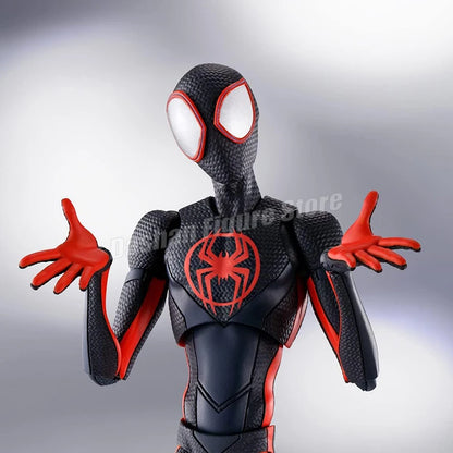 SHF Miles Morales Action Figure – Marvel Spider-Man Across the Spider-Verse Collectible Toy