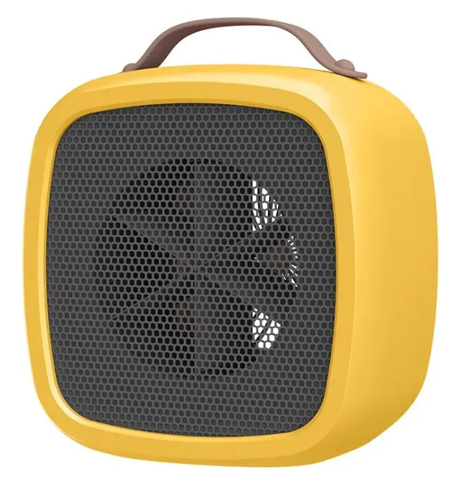 HTMCK 500W Portable Mini Space Heater - PTC Ceramic Heating Fan, Quiet Fast Warm-Up for Home and Office Use