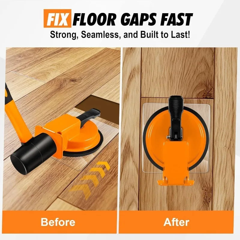 JUSTINLAU Wooden Floor Installation Tool Set – Rubber Hammer & Tile Joint Hand Tools for Flooring Installations