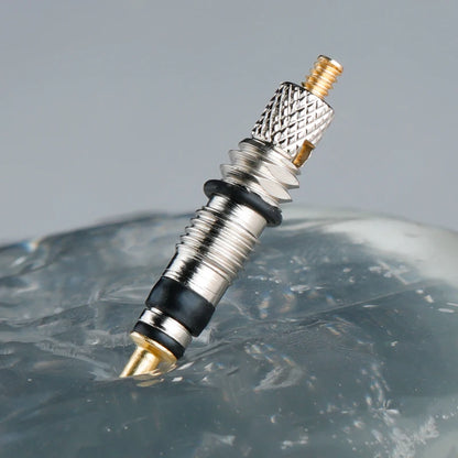 Deemount Presta Valve Core Replacement — Brass FV Nozzle with Alloy Remover Tool for MTB & Road Bikes