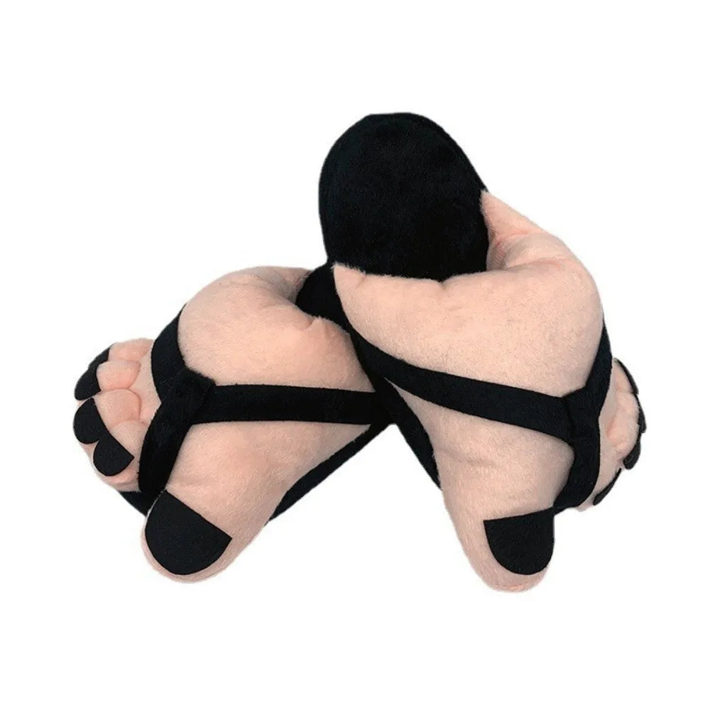 Funny Winter Couple Slippers - Soft Warm Cotton Home Slides
