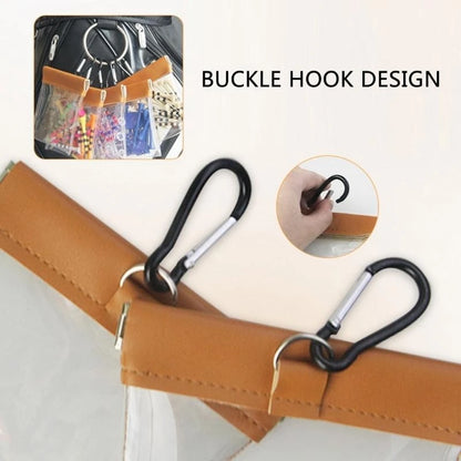 Transparent Wide-Mouth Golf Tee Storage Bag - Portable Hanging Pouch for Golf Tees and Small Valuables