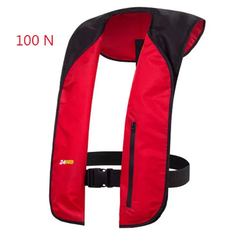 Professional Self-Inflatable Fishing Vest – 150N/100N Life Jacket for Adults, Manual & Auto Water Sports