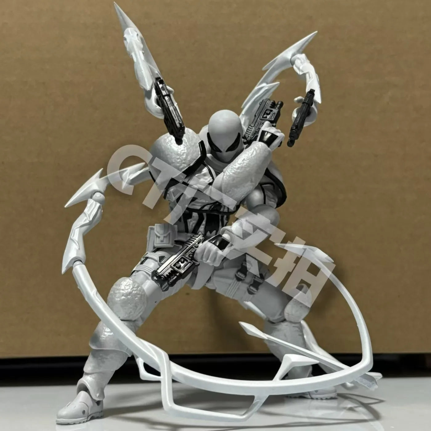 CT White Venom Action Figure – High-Quality KO Model with Accessories, Collectible Figurine Statue Ornament Christmas Gift