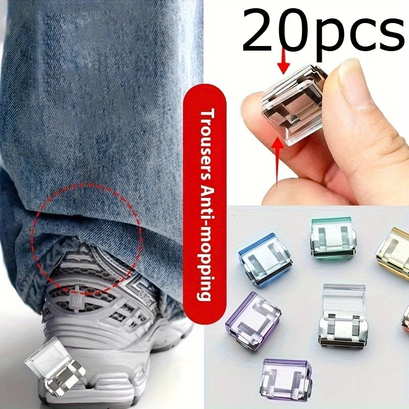 Invisible Hem Shortening Clips - Anti-Slip Pants Leg Fixing Grips for Seamless Hems
