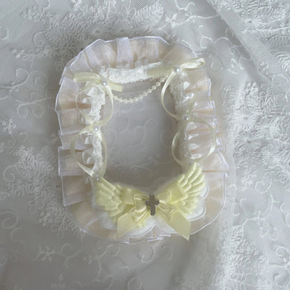 Lace Bow Pearl Card Holder - Decorative Photo Card Cover for DIY Crafts, Scrapbooking & Display