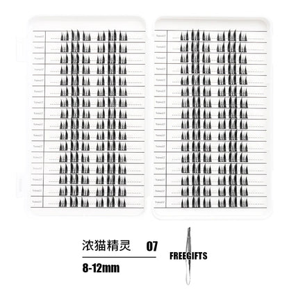 Individual Lash Extensions Kit – DIY Cluster Eyelash Book, False Lashes for Home Makeup