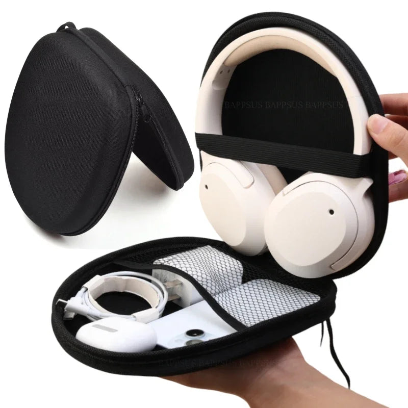 Portable Shockproof Hard Case for Sony Bluetooth Headphones & Earbuds – Travel Storage Carrying Pouch