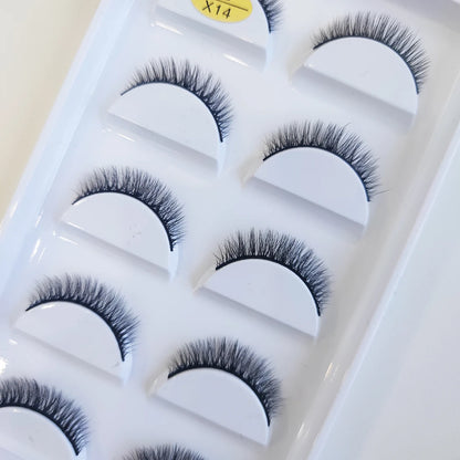 38 Styles 5 Pairs 3D Mink False Eyelashes – Natural Fake Lashes Makeup Beauty Tools