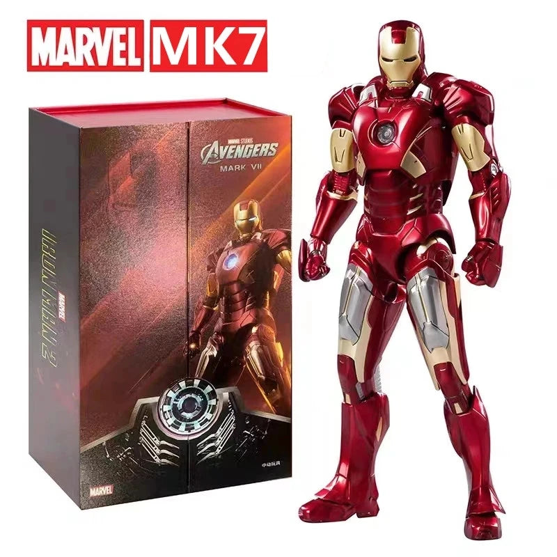ZD Toys 7" Iron Man Action Figures – Joint Movable MK1 to MK50 Movie Collectible Dolls