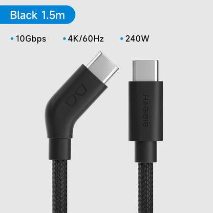 Hagibis USB-C Smart Glasses Cable – 4K 60Hz Charging & Data Power Cord for XREAL Air/One, RayNeo Air & VITURE