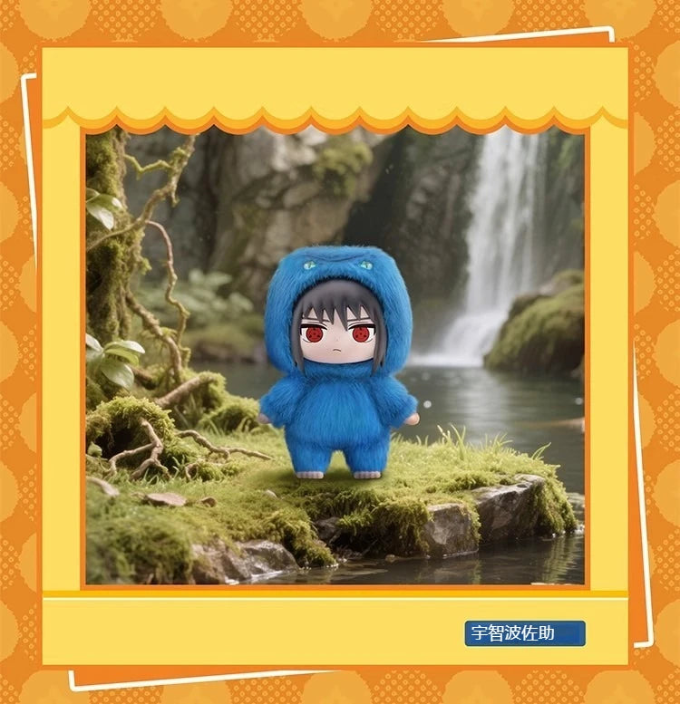 Naruto Series Blind Box Figures — Itachi, Sasuke, Kakashi & Gaara Plush Pendant Collectible Toy, Trendy Birthday Gift