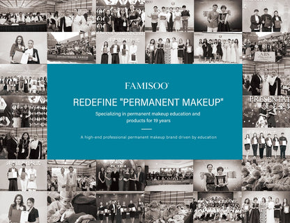 FAMISOO Professional Permanent Makeup Tattoo Machine Kit – Eyebrow, Eyeliner, Lip & Body with 6 Pigment Needles