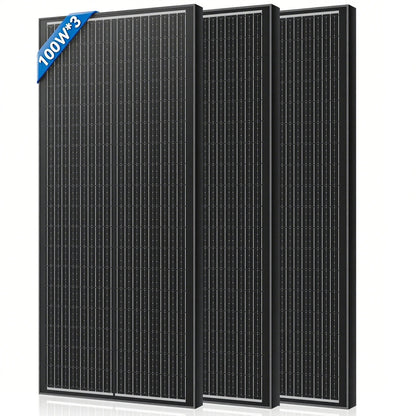 Rvpozwer N-Type Mono Solar Panel - 400W/200W/100W High Efficiency Waterproof Module for RV Marine Yacht Camping & Off Grid Power