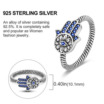 925 Sterling Silver Ring – Infinite Love Star & Moon Design for Women, Wedding Jewelry Gift