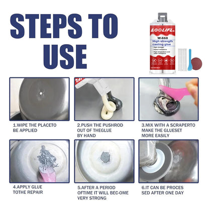 50ml Waterproof Epoxy Welding Adhesive – Strong Bonding Repair Filler for Metal, Plastic, Cement, and Multiple Materials