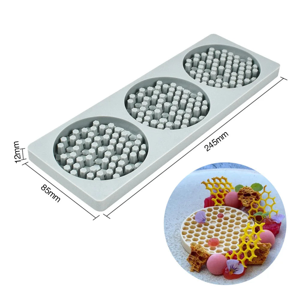 Various Leaves & Geometric Flower Silicone Cake Lace Mold — Cake Decorating Border Tool for Baking