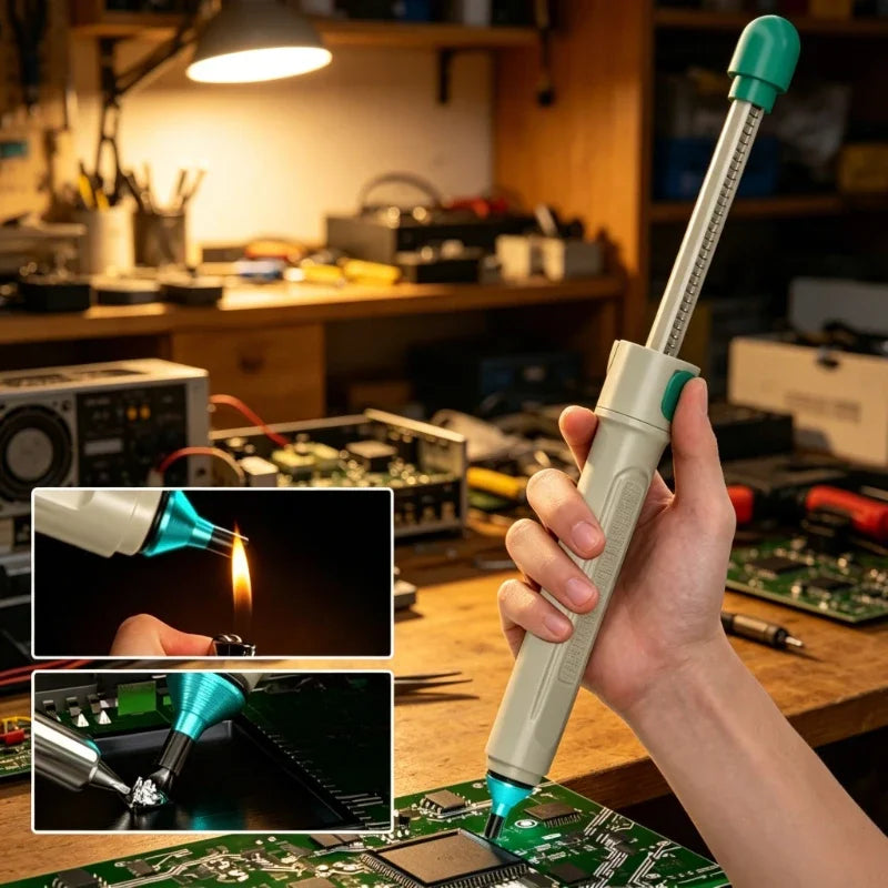 BAOLIAN Desoldering Pump - Manual Solder Sucker with Strong Vacuum Suction for Electronics Repair & DIY