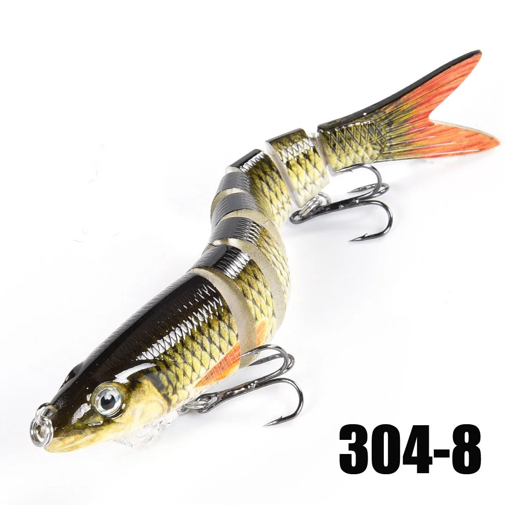 Multi Jointed Swimbait Fishing Lures - Slow Sinking Bionic Artificial Bait for Freshwater and Saltwater Bass Trout Fishing