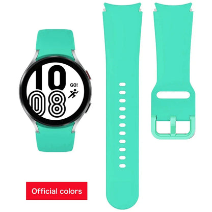 Samsung Galaxy Watch Silicone Band - 20mm Replacement Strap for Galaxy Watch 4, 5, 6, 5 Pro and 6 Classic 40mm–47mm Models