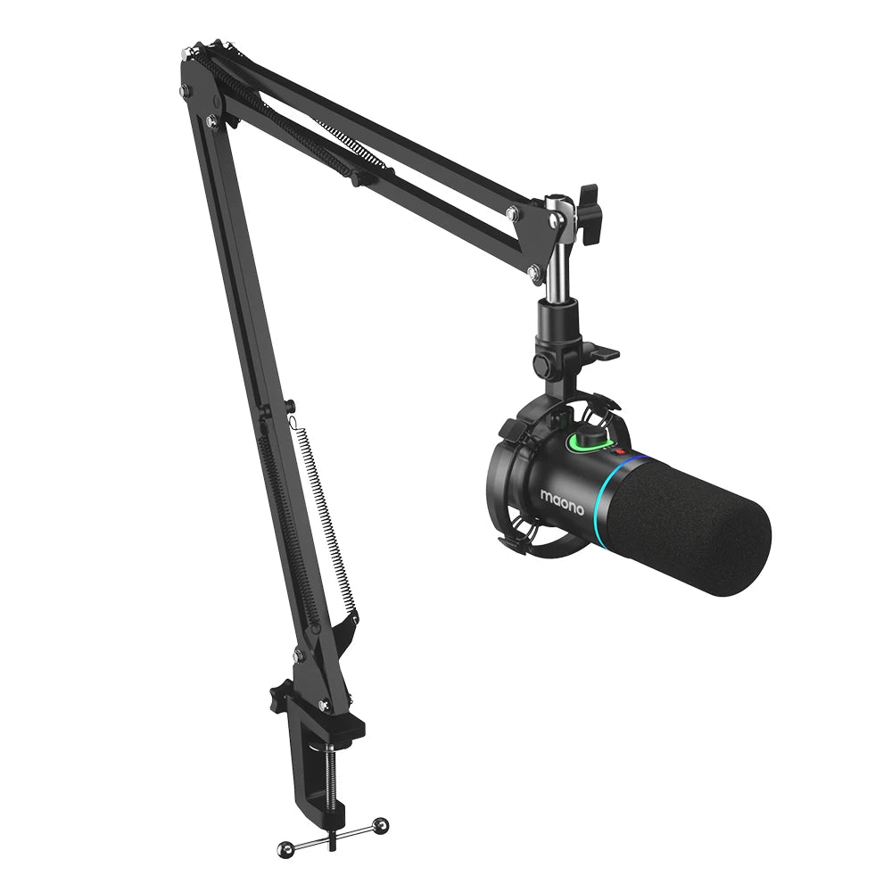 Maono PD200X XLR/USB Dynamic Microphone – Metal Gaming & Streaming Mic with Tap-to-Mute and Gain Control
