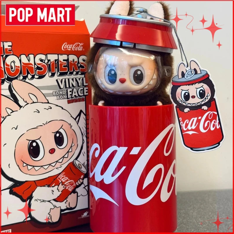 Genuine POP MART Labubu Vinyl Plush Pendant — Macarons “Have A Seat” & Coca Cola Series Blind Box Toys V1-V3