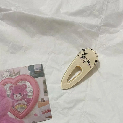 Kawaii Chiikawa Acrylic Hair Clips - Cute Cartoon Duckbill Clips Anime Hair Accessories for Daily Use