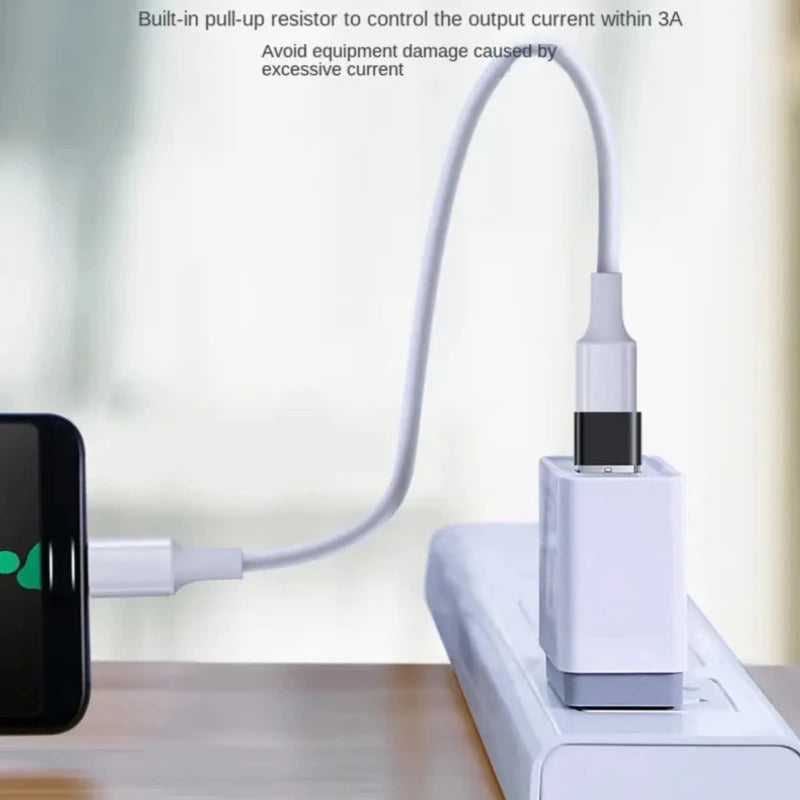 2 Pack USB to Type C OTG Adapter - USB-C Male to Micro USB Female Converter for MacBook, Samsung S20 - USBC OTG Connector