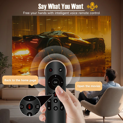 Magcubic Native 1080P 650ANSI 4K L018 Projector - 360° Auto Keystone Focus, Wifi6, BT5.2, Air Mouse, Portable Outdoor